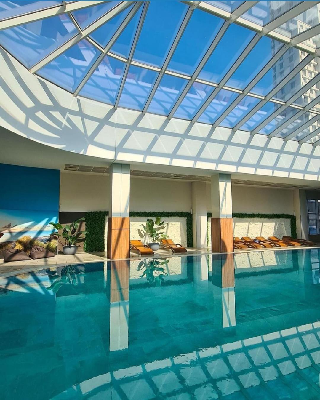 Cevahir Sky City Apartment With Spa, Pool & Fitness Included Skopie Exterior foto